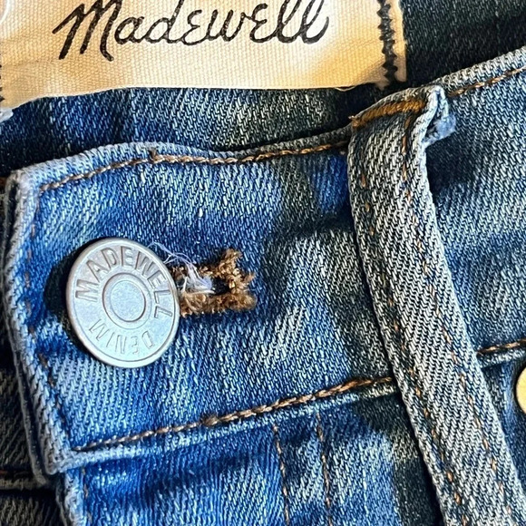 Madewell 10” High Riser Skinny Blue Jean Size 25" - Picture 5 of 8